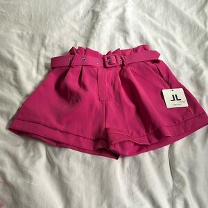 Luna bright pink shorts. Size small. NWT